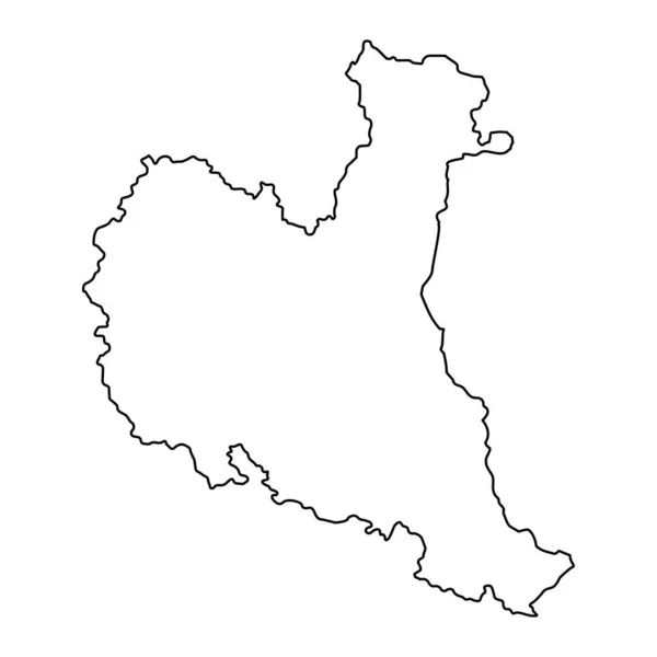Plattegrond Van Het District Zajecar Administratief District Servië Vectorillustratie — Stockvector