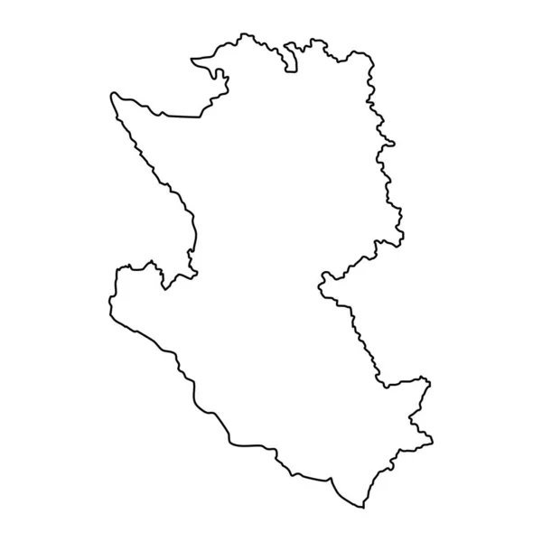 Zlatibor Járási Térkép Szerbia Közigazgatási Kerülete Vektorillusztráció — Stock Vector