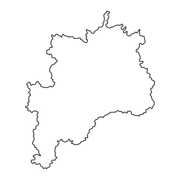 Χάρτης Περιοχής Ρασίνα Διοικητική Περιφέρεια Σερβίας Εικονογράφηση Διανύσματος — Διανυσματικό Αρχείο