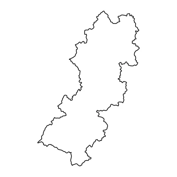 Carte District Raska District Administratif Serbie Illustration Vectorielle — Image vectorielle