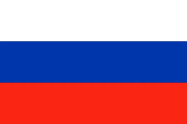 Russia Flag Official Colors Proportion Vector Illustration — Stockvektor