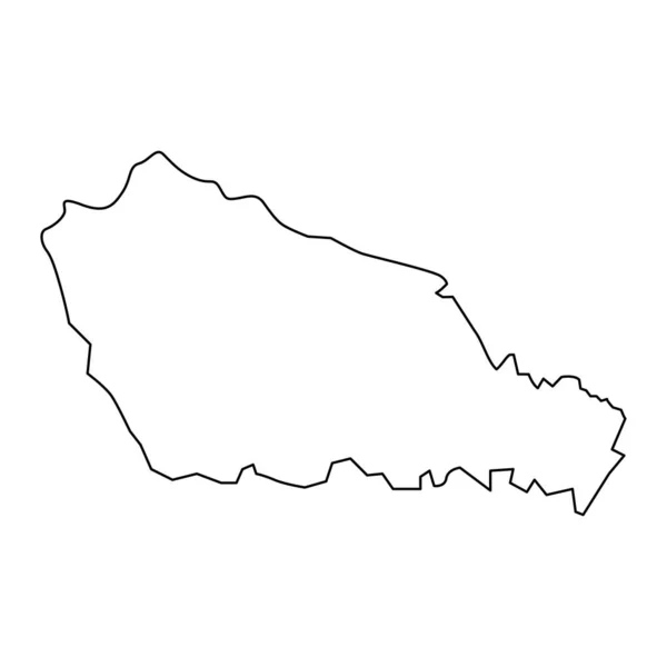 Brod Posavina Map Subdivisions Croatia Vector Illustration — Stock Vector
