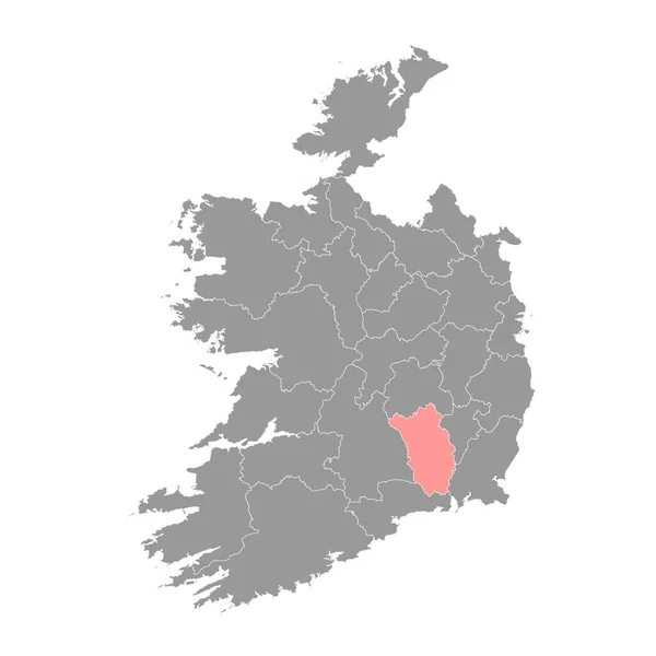 Condado Kilkenny Mapa Condados Administrativos Irlanda Ilustração Vetorial — Vetor de Stock