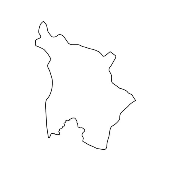 Mapa Obce Andrijevica Správní Členění Černé Hory Vektorová Ilustrace — Stockový vektor