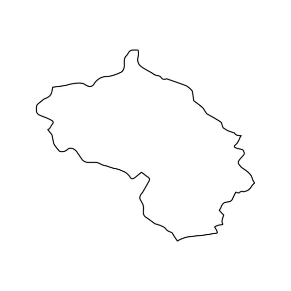 Berane Mapa Del Municipio Subdivisión Administrativa Montenegro Ilustración Vectorial — Archivo Imágenes Vectoriales