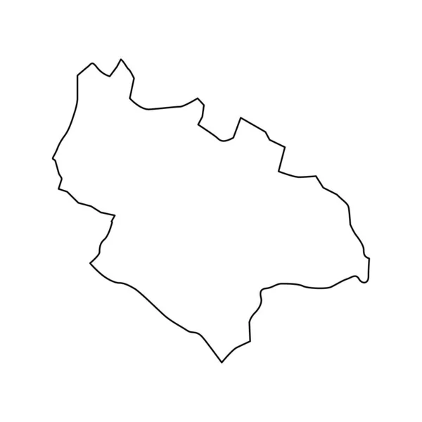 Χάρτης Δήμου Σάβνικ Διοικητική Υποδιαίρεση Μαυροβουνίου Εικονογράφηση Διανύσματος — Διανυσματικό Αρχείο