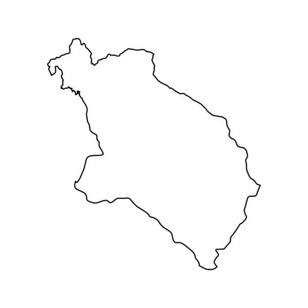 Plan Gminy Pljevlja Okręg Administracyjny Czarnogóry Ilustracja Wektora — Wektor stockowy