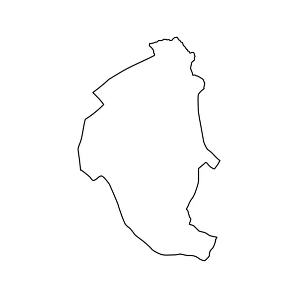 Pluzine市地图 黑山行政区划 矢量说明 — 图库矢量图片