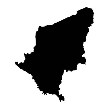 Somogy ilçesi haritası, Macaristan idari bölgesi. Vektör illüstrasyonu.
