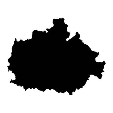 Baranya ilçesi haritası, Macaristan idari bölgesi. Vektör illüstrasyonu.