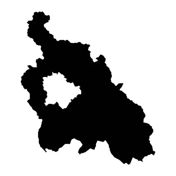 Карта Округу Пест Адміністративний Район Угорщини Приклад Вектора — стоковий вектор