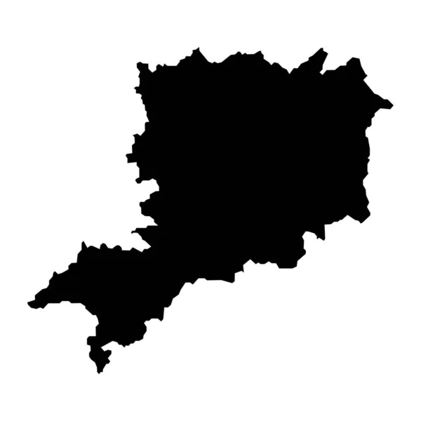 Vas County Map Адміністративний Район Угорщини Приклад Вектора — стоковий вектор