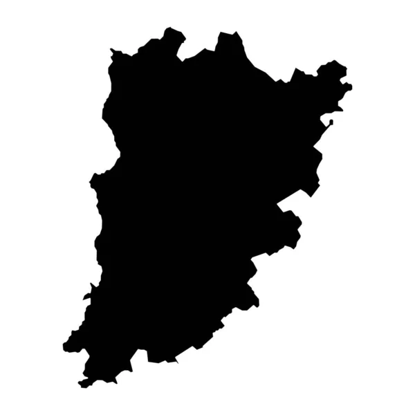 Bacs Kiskun Eyalet Haritası Macaristan Idari Bölgesi Vektör Illüstrasyonu — Stok Vektör