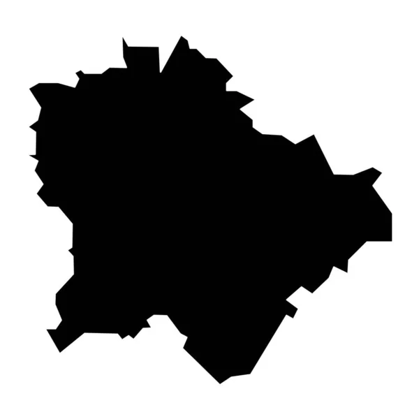 ブダペスト市地図 ハンガリーの行政区 ベクターイラスト — ストックベクタ