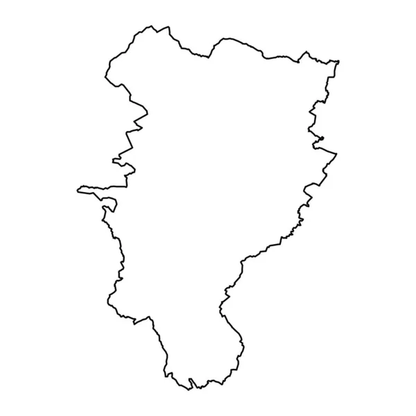 Karte Der Grafschaft Kildare Verwaltungsbezirke Irlands Vektorillustration — Stockvektor