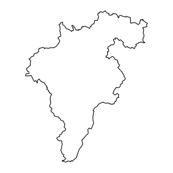 Χάρτης Της Κομητείας Κάρλοου Διοικητικές Κομητείες Της Ιρλανδίας Εικονογράφηση Διανύσματος — Διανυσματικό Αρχείο