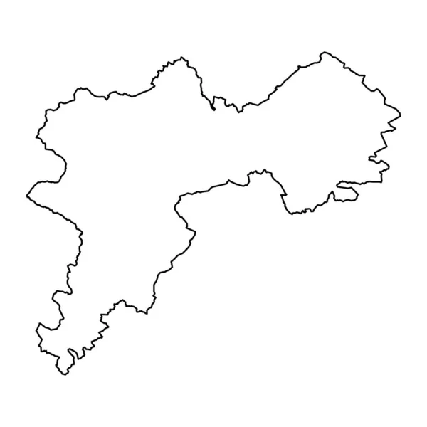County Offaly Haritası Rlanda Idari Bölgeleri Vektör Illüstrasyonu — Stok Vektör