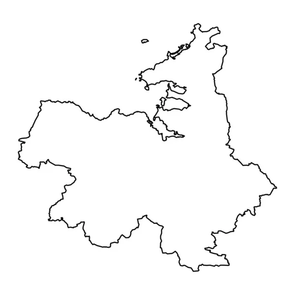 Condado Sligo Mapa Condados Administrativos Irlanda Ilustração Vetorial — Vetor de Stock