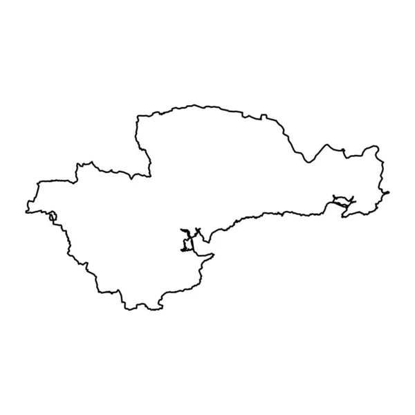 Mapa Hrabství Waterford Správní Oblasti Irska Vektorová Ilustrace — Stockový vektor