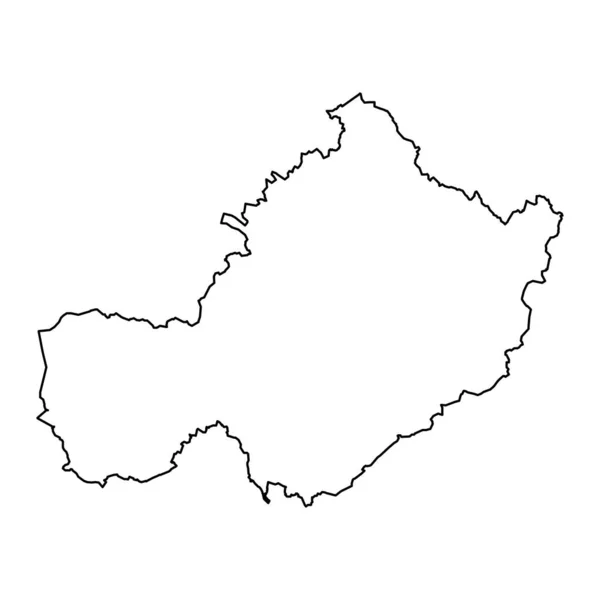 Karte Der Grafschaft Westmeath Verwaltungsbezirke Irlands Vektorillustration — Stockvektor