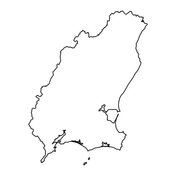 Carte Comté Wexford Comtés Administratifs Irlande Illustration Vectorielle — Image vectorielle