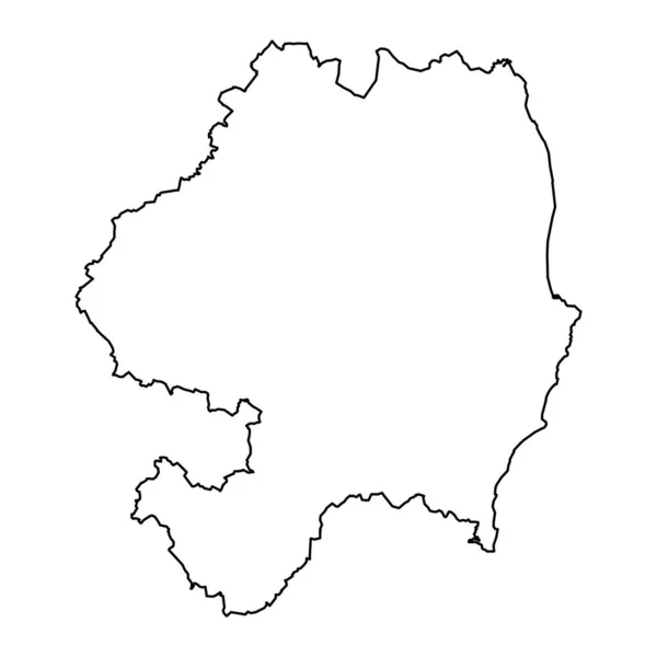 Carte Comté Wicklow Comtés Administratifs Irlande Illustration Vectorielle — Image vectorielle