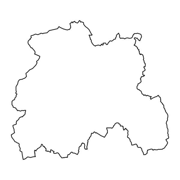 Mapa Hrabství Laois Správní Okresy Irska Vektorová Ilustrace — Stockový vektor