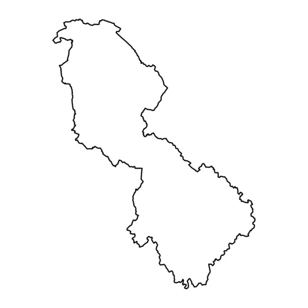 Mapa Hrabství Leitrim Správní Oblasti Irska Vektorová Ilustrace — Stockový vektor