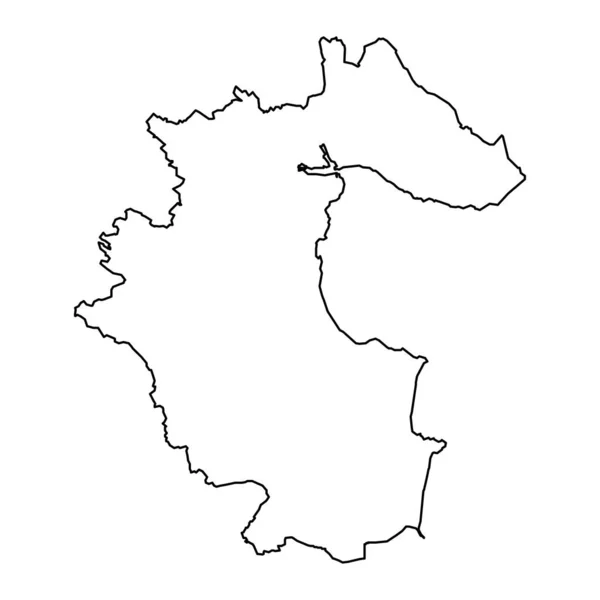 县长地图 爱尔兰行政区划 矢量说明 — 图库矢量图片