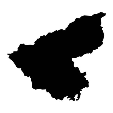 Fermanagh ve Omagh haritası, Kuzey İrlanda idari bölgesi. Vektör illüstrasyonu.