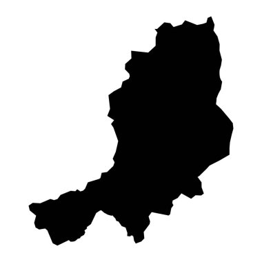 Mid Ulster haritası, Kuzey İrlanda idari bölgesi. Vektör illüstrasyonu.