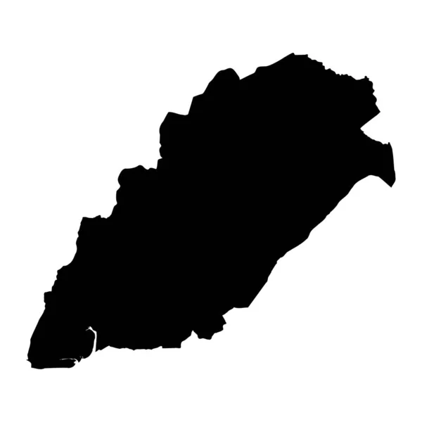 ウェールズ地区のネース地図 ベクターイラスト — ストックベクタ