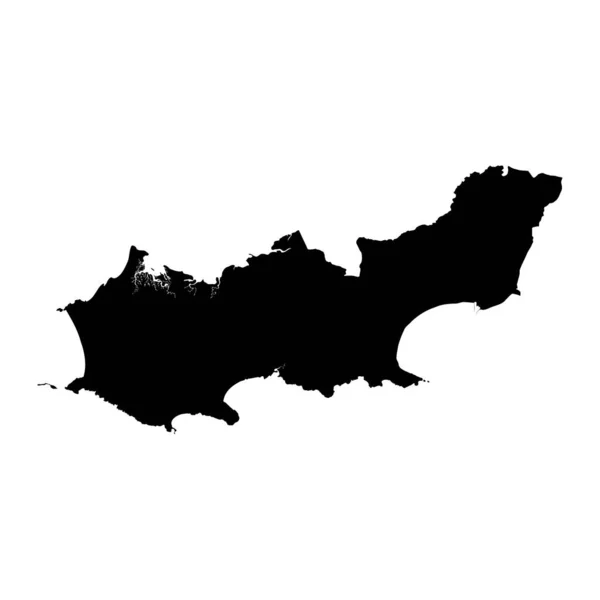 Swansea Bölgesi Haritası Galler Bölgesi Vektör Illüstrasyonu — Stok Vektör