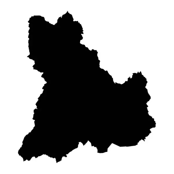 Mapa Brecknockshire Distrito Gales Ilustração Vetorial — Vetor de Stock