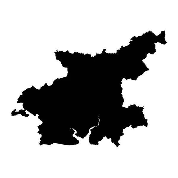 Karte Des Bezirks Carmarthen Bezirk Von Wales Vektorillustration — Stockvektor