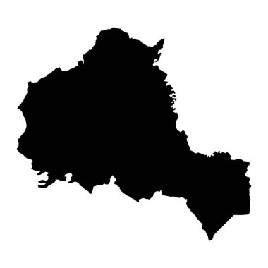 Wrexham Maelor haritası, Galler bölgesi. Vektör illüstrasyonu.