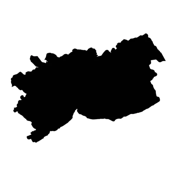 ウェールズ地区のニューポート地図 ベクターイラスト — ストックベクタ
