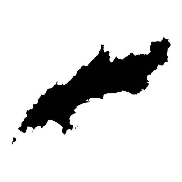 Dwyfor Mapa Distrito Gales Ilustração Vetorial — Vetor de Stock