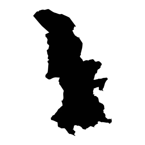 Torfaen Mapa Distrito Gales Ilustración Vectorial — Vector de stock