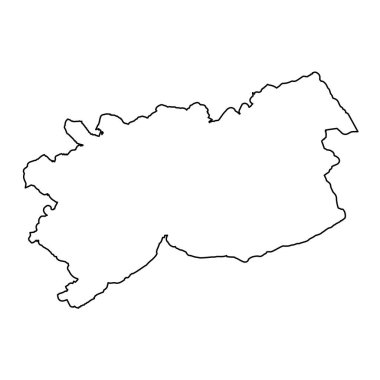 Newport haritası bölgesi, Galler bölgesi. Vektör illüstrasyonu.