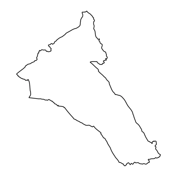 Cynon Valley Mapa Distrito Gales Ilustración Vectorial — Archivo Imágenes Vectoriales