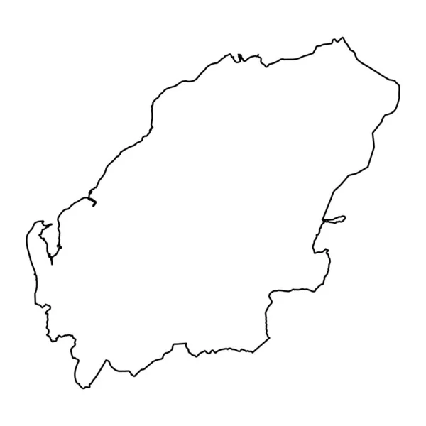 Okres Arfon Map Okres Wales Vektorová Ilustrace — Stockový vektor
