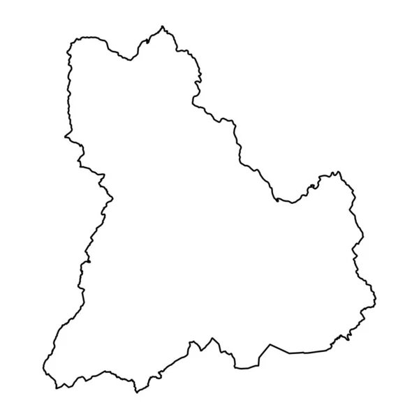 Brecknockshire Haritası Galler Bölgesi Vektör Illüstrasyonu — Stok Vektör