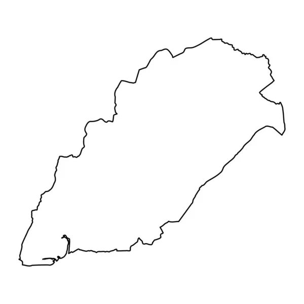 웨일스의 지역의 지도입니다 일러스트 — 스톡 벡터