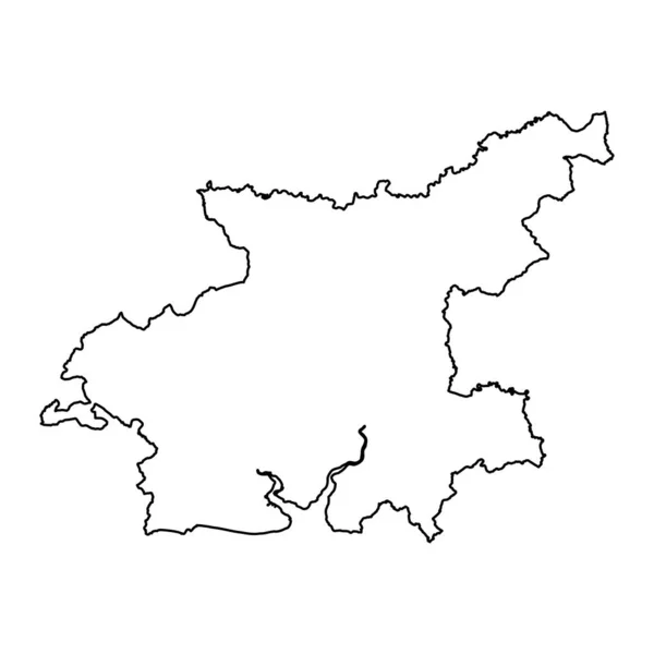Mappa Del Distretto Carmarthen Distretto Del Galles Illustrazione Vettoriale — Vettoriale Stock