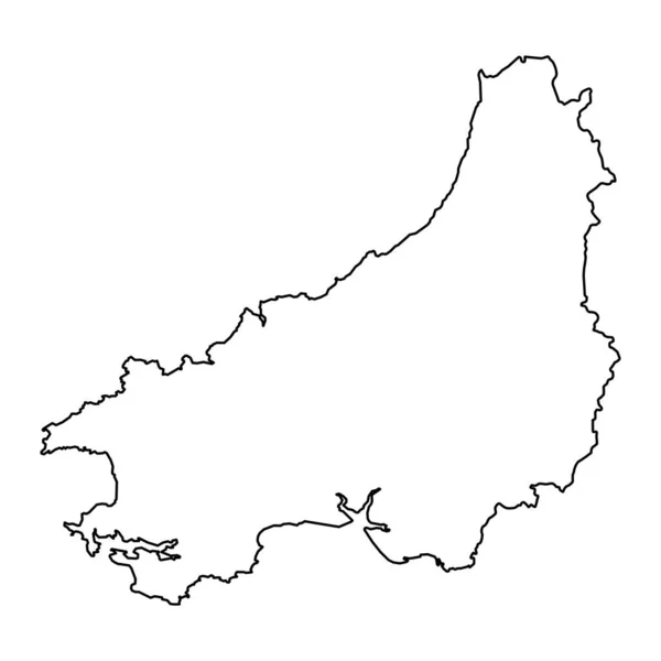 Επαρχία Dyfed Ουαλία Εικονογράφηση Διανύσματος — Διανυσματικό Αρχείο