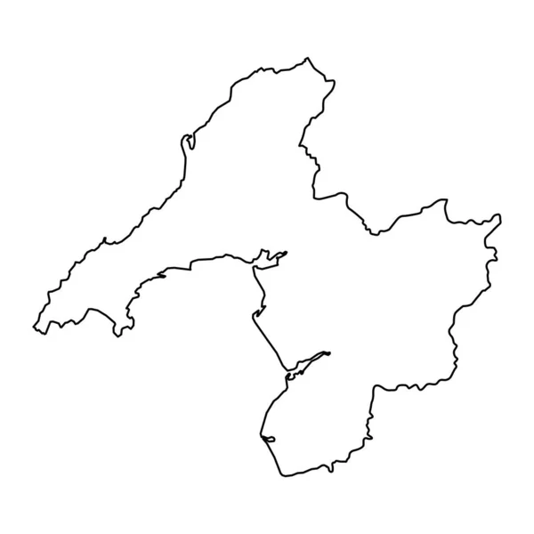 Gwynedd County Wales Vektorillustration — Stockvektor