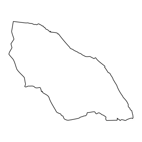 Rhondda区地图 威尔士区 矢量说明 — 图库矢量图片