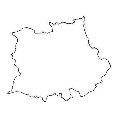 Şekerleme Ely haritası, Galler bölgesi. Vektör illüstrasyonu.