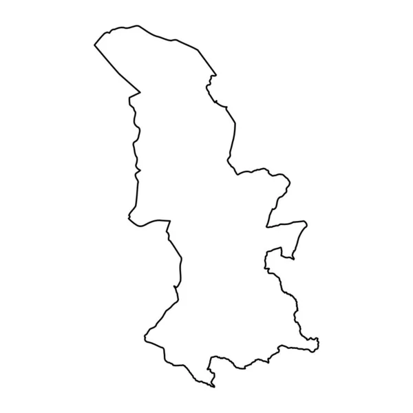 Torfaen Mapa Distrito Gales Ilustración Vectorial — Vector de stock
